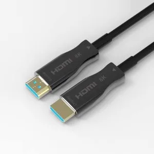 Görüntü Paugge Ultra Sertifikalı Hdmi 2.1 , 2.0b AOC Active Optical Fiber HDMI Kablo – 10 Metre Tem Teknoloji