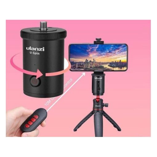 Stand & Kablo Ulanzı 360 Degree Rotatable Electric Ballhead Ulanzi U-Spin Dönebilen Motorlu Kumandalı Stand Tem Teknoloji 11