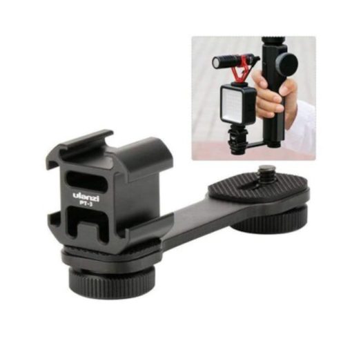 Stand & Kablo Ulanzi-0897 Gimbal Microphone Extension 3 Cold Sho Ulanzi PT-3 Üçlü Hot Shoe Bağlantı Aparatı Tem Teknoloji 11