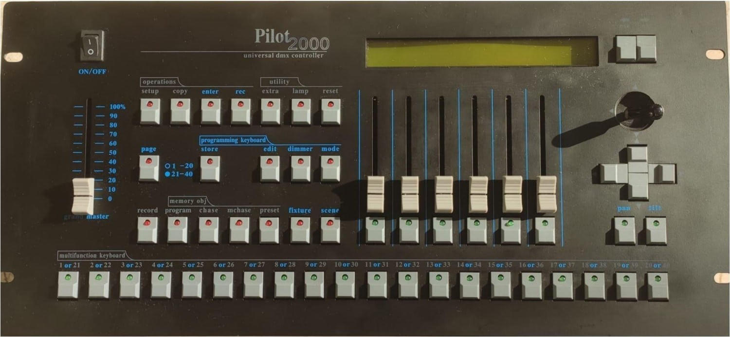 HighLine PILOT 2000 DMX512 Işık Mikseri 11 Işık Kontrol Masası & Dimmer HighLine PILOT 2000 DMX512 Işık Mikseri Tem Teknoloji 11