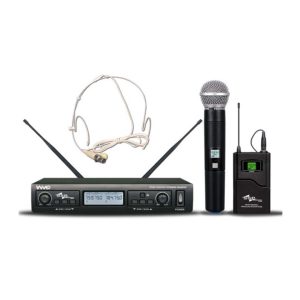 Telsiz Mikrofonlar Ssp Audio WM402/3H El+Kafa Kablosuz Mikrofon Seti Tem Teknoloji