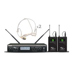 Telsiz Mikrofonlar Ssp Audio WM402/HH Çift Kafa Kablosuz Mikrofon Seti Tem Teknoloji