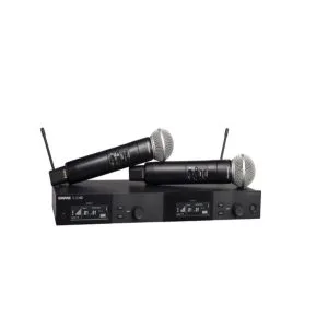 Mikrofonlar Shure SLXD24D/SM58 El Tipi Vericili Çift Kablosuz Sistem Tem Teknoloji