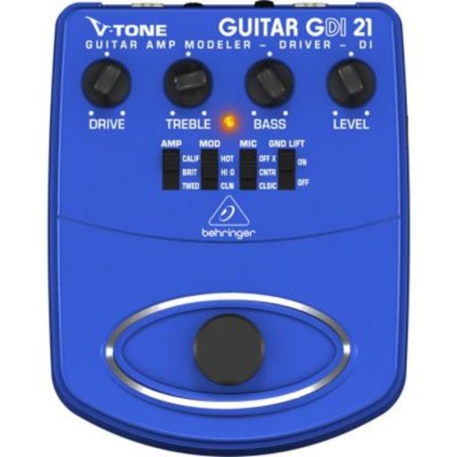 Preamplifikatör Behringer V-TONE DI GDI21 Profesyonel Elektro Gitar için Pedallı DI Box Preamfi Tem Teknoloji 11
