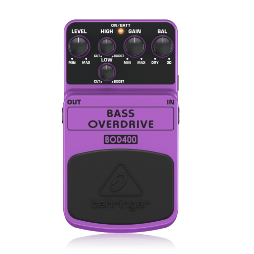 Stüdyo Efekt Cihazları Behringer BASS OVERDRIVE BOD400 Otantik Boru Overdrive Efekt Pedalı Tem Teknoloji 11
