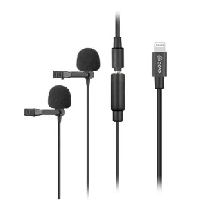Mikrofonlar Boya BY M2D Lisanslı Iphone İkili Yaka Mikrofonu Tem Teknoloji 2