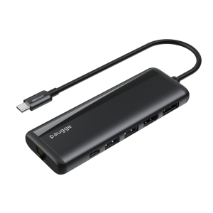 Kablo ve Dönüştürücüler USB C Dock/HUB – HDMI2.1 ve DP1.4 Çift Ekran Çıkışı + Gigabit Ethernet + 2xUSB 3.0 + 100W Şarj Desteği + SD 3.0 + TF 3.0 Tem Teknoloji