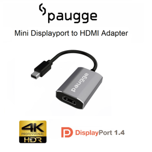 Kablo ve Dönüştürücüler Paugge 4K 60Hz HDR Mini Displayport to HDMI Aktif Adaptör Tem Teknoloji