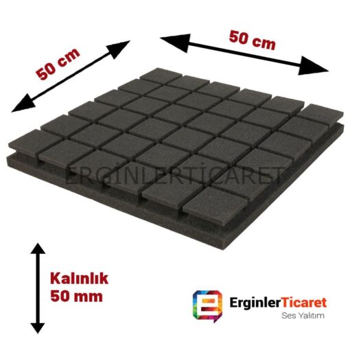 Akustik Ses Yalıtımı Akustik Viceostik Panel (50cm x 50cm) Tem Teknoloji 11