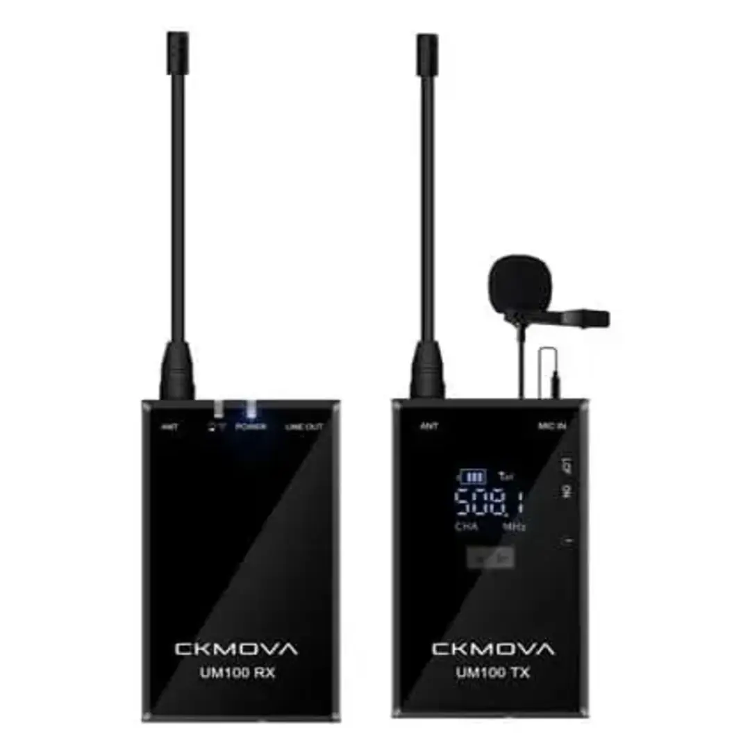 Ckmova UM100 Kit-1 Ultra Kompakt 3.5mm Çıkışlı 1 Alıcı 1 Vericili Uhf Kablosuz Yaka Mikrofon Seti Ckmova UM100 Kit-1 Ultra Kompakt 3.5mm Çıkışlı 1 Alıcı 1 Vericili Uhf Kablosuz Yaka Mikrofon Seti 1