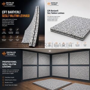 Alternative view of 36 mm Çift Bariyerli Erpan Ses Yalıtım Levhası